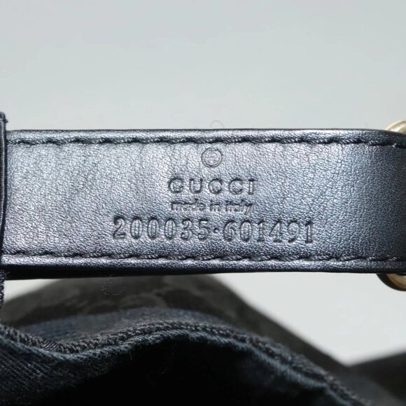 GUCCI Web Sherry Line Hat XL Black Green Red 200035 Auth ar13585 - Picture 10 of 13